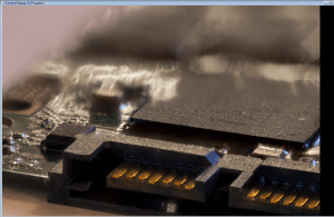 Stacking in progress